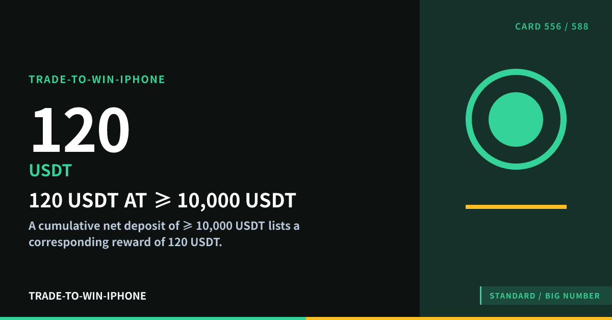120 USDT AT ≥ 10,000 USDT